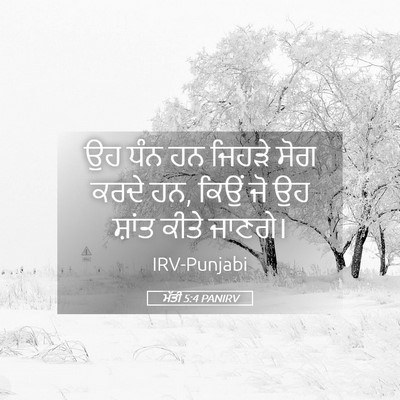 Picture 05 - ਮੱਤੀ 5:4 PANIRV - ਉਹ ਧੰਨ ਹਨ ਜਿਹੜੇ ਸੋਗ - Bible Verse Picture