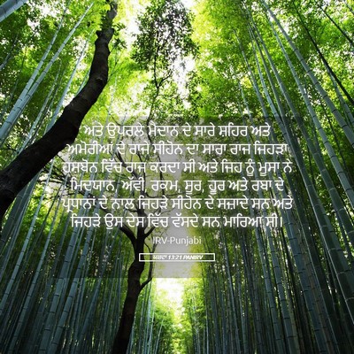 Picture 05 - ਯਸ਼ਵਾ 13:21 PANIRV - ਅਤੇ ਉਪਰਲੇ ਮੈਦਾਨ ਦੇ - Bible Verse Picture
