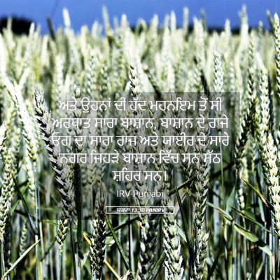 Picture 05 - ਯਸ਼ਵਾ 13:30 PANIRV - ਅਤੇ ਉਹਨਾਂ ਦੀ ਹੱਦ - Bible Verse Picture
