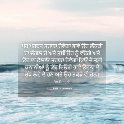 Picture 05 - ਯਸ਼ਵਾ 17:18 PANIRV - ਪਰ ਪਰਬਤ ਤੁਹਾਡਾ - Bible Verse Picture