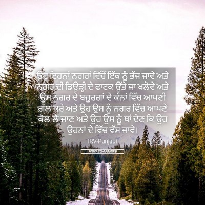 Picture 05 - ਯਸ਼ਵਾ 20:4 PANIRV - ਉਹ ਇਹਨਾਂ ਨਗਰਾਂ - Bible Verse Picture