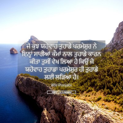 Picture 05 - ਯਸ਼ਵਾ 23:3 PANIRV - ਜੋ ਕੁਝ ਯਹੋਵਾਹ - Bible Verse Picture