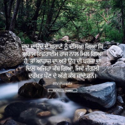 Picture 05 - ਯਸਾਯਾਹ 7:2 PANIRV - ਜਦ ਦਾਊਦ ਦੇ ਘਰਾਣੇ - Bible Verse Picture