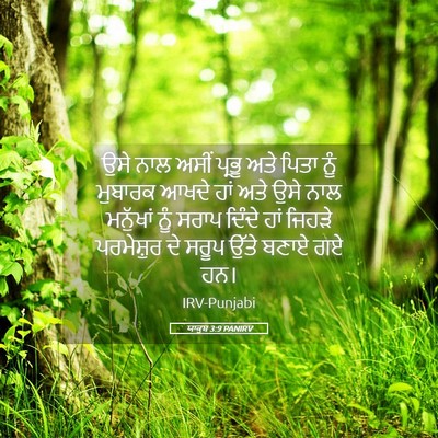 Picture 05 - ਯਾਕੂਬ 3:9 PANIRV - ਉਸੇ ਨਾਲ ਅਸੀਂ ਪ੍ਰਭੂ - Bible Verse Picture