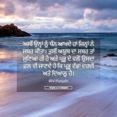 Picture 05 - ਯਾਕੂਬ 5:11 PANIRV - ਅਸੀਂ ਉਨ੍ਹਾਂ ਨੂੰ - Bible Verse Picture