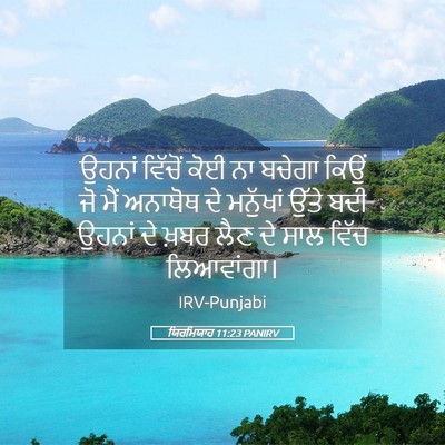 Picture 05 - ਯਿਰਮਿਯਾਹ 11:23 PANIRV - ਉਹਨਾਂ ਵਿੱਚੋਂ ਕੋਈ - Bible Verse Picture