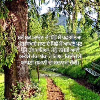 Picture 05 - ਯਿਰਮਿਯਾਹ 31:19 PANIRV - ਮੇਰੇ ਮੁੜ ਆਉਣ ਦੇ - Bible Verse Picture