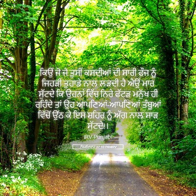 Picture 05 - ਯਿਰਮਿਯਾਹ 37:10 PANIRV - ਕਿਉਂ ਜੋ ਜੇ ਤੁਸੀਂ - Bible Verse Picture