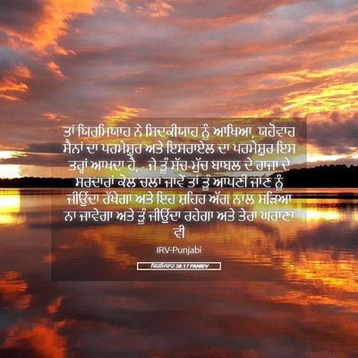 Picture 05 - ਯਿਰਮਿਯਾਹ 38:17 PANIRV - ਤਾਂ ਯਿਰਮਿਯਾਹ ਨੇ - Bible Verse Picture