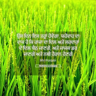 Picture 05 - ਯਿਰਮਿਯਾਹ 4:9 PANIRV - ਉਸ ਦਿਨ ਇਸ ਤਰ੍ਹਾਂ - Bible Verse Picture