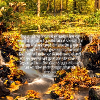 Picture 05 - ਯਿਰਮਿਯਾਹ 44:25 PANIRV - ਸੈਨਾਂ ਦਾ ਯਹੋਵਾਹ - Bible Verse Picture