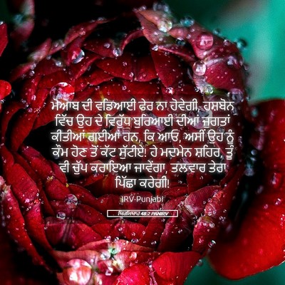 Picture 05 - ਯਿਰਮਿਯਾਹ 48:2 PANIRV - ਮੋਆਬ ਦੀ ਵਡਿਆਈ ਫੇਰ - Bible Verse Picture