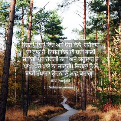 Picture 05 - ਯਿਰਮਿਯਾਹ 50:20 PANIRV - ਉਹਨਾਂ ਦਿਨਾਂ ਵਿੱਚ - Bible Verse Picture