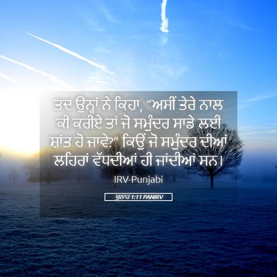 Picture 05 - ਯੂਨਾਹ 1:11 PANIRV - ਤਦ ਉਨ੍ਹਾਂ ਨੇ ਕਿਹਾ, - Bible Verse Picture
