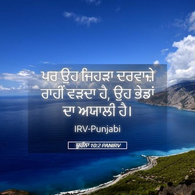 Picture 05 - ਯੂਹੰਨਾ 10:2 PANIRV - ਪਰ ਉਹ ਜਿਹੜਾ - Bible Verse Picture