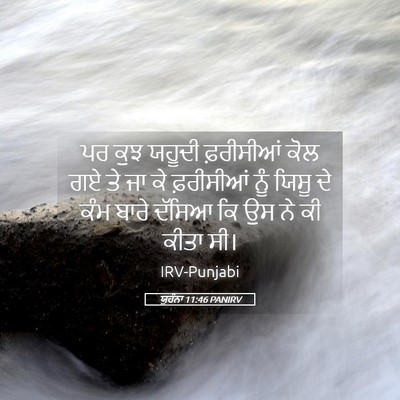 Picture 05 - ਯੂਹੰਨਾ 11:46 PANIRV - ਪਰ ਕੁਝ ਯਹੂਦੀ - Bible Verse Picture