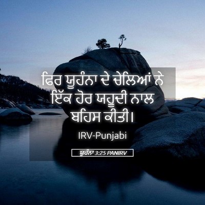 Picture 05 - ਯੂਹੰਨਾ 3:25 PANIRV - ਫਿਰ ਯੂਹੰਨਾ ਦੇ - Bible Verse Picture