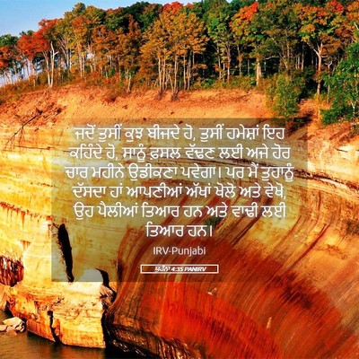 Picture 05 - ਯੂਹੰਨਾ 4:35 PANIRV - ਜਦੋਂ ਤੁਸੀਂ ਕੁਝ - Bible Verse Picture