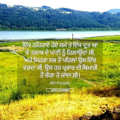 Picture 05 - ਯੂਹੰਨਾ 5:4 PANIRV - ਇੱਕ ਠਹਿਰਾਏ ਹੋਏ - Bible Verse Picture
