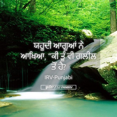 Picture 05 - ਯੂਹੰਨਾ 7:52 PANIRV - ਯਹੂਦੀ ਆਗੂਆਂ ਨੇ - Bible Verse Picture