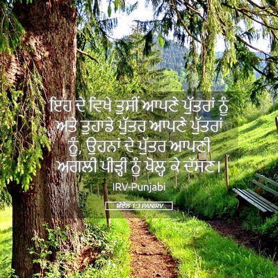 Picture 05 - ਯੋਏਲ 1:3 PANIRV - ਇਹ ਦੇ ਵਿਖੇ ਤੁਸੀਂ - Bible Verse Picture