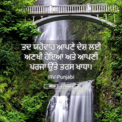 Picture 05 - ਯੋਏਲ 2:18 PANIRV - ਤਦ ਯਹੋਵਾਹ ਆਪਣੇ - Bible Verse Picture