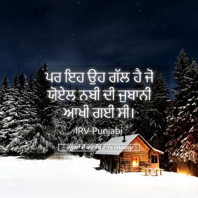 Picture 05 - ਰਸੂਲਾਂ ਦੇ ਕਰਤੱਬ 2:16 PANIRV - ਪਰ ਇਹ ਉਹ ਗੱਲ ਹੈ ਜੋ - Bible Verse Picture