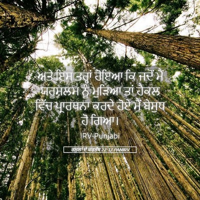 Picture 05 - ਰਸੂਲਾਂ ਦੇ ਕਰਤੱਬ 22:17 PANIRV - ਅਤੇ ਇਸ ਤਰ੍ਹਾਂ ਹੋਇਆ - Bible Verse Picture