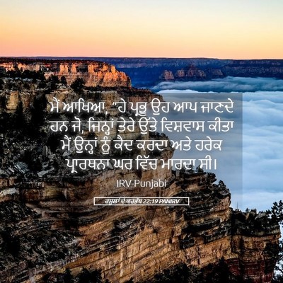 Picture 05 - ਰਸੂਲਾਂ ਦੇ ਕਰਤੱਬ 22:19 PANIRV - ਮੈਂ ਆਖਿਆ, “ਹੇ ਪ੍ਰਭੂ - Bible Verse Picture