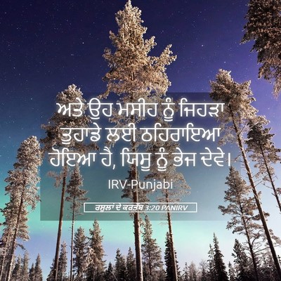 Picture 05 - ਰਸੂਲਾਂ ਦੇ ਕਰਤੱਬ 3:20 PANIRV - ਅਤੇ ਉਹ ਮਸੀਹ ਨੂੰ - Bible Verse Picture