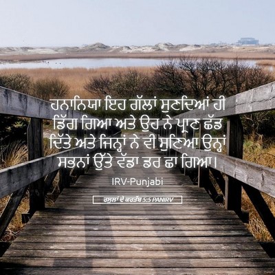 Picture 05 - ਰਸੂਲਾਂ ਦੇ ਕਰਤੱਬ 5:5 PANIRV - ਹਨਾਨਿਯਾ ਇਹ ਗੱਲਾਂ - Bible Verse Picture