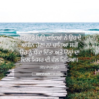 Picture 05 - ਰਸੂਲਾਂ ਦੇ ਕਰਤੱਬ 7:39 PANIRV - ਪਰ ਸਾਡੇ ਪਿਉ-ਦਾਦਿਆਂ - Bible Verse Picture