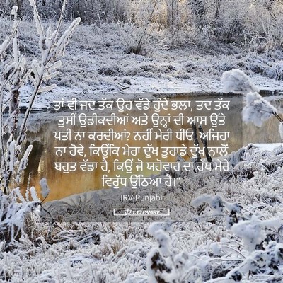 Picture 05 - ਰੁੱਤ 1:13 PANIRV - ਤਾਂ ਵੀ ਜਦ ਤੱਕ ਉਹ - Bible Verse Picture