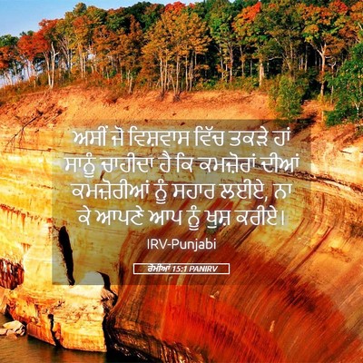 Picture 05 - ਰੋਮੀਆਂ 15:1 PANIRV - ਅਸੀਂ ਜੋ ਵਿਸ਼ਵਾਸ - Bible Verse Picture