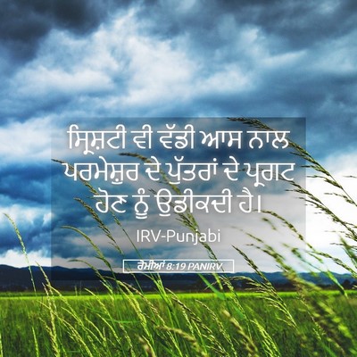 Picture 05 - ਰੋਮੀਆਂ 8:19 PANIRV - ਸ੍ਰਿਸ਼ਟੀ ਵੀ ਵੱਡੀ - Bible Verse Picture