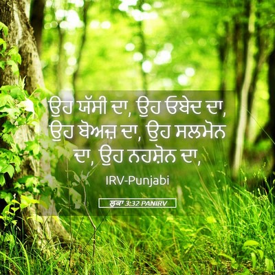 Picture 05 - ਲੂਕਾ 3:32 PANIRV - ਉਹ ਯੱਸੀ ਦਾ, ਉਹ ਓਬੇਦ - Bible Verse Picture