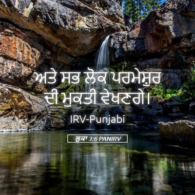 Picture 05 - ਲੂਕਾ 3:6 PANIRV - ਅਤੇ ਸਭ ਲੋਕ - Bible Verse Picture