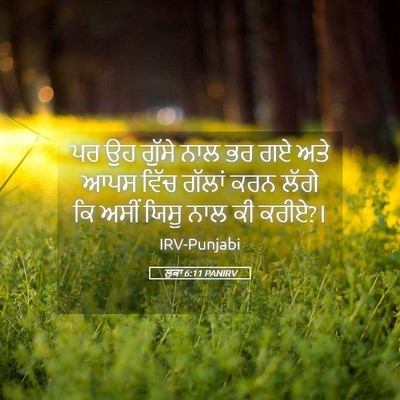 Picture 05 - ਲੂਕਾ 6:11 PANIRV - ਪਰ ਉਹ ਗੁੱਸੇ ਨਾਲ ਭਰ - Bible Verse Picture