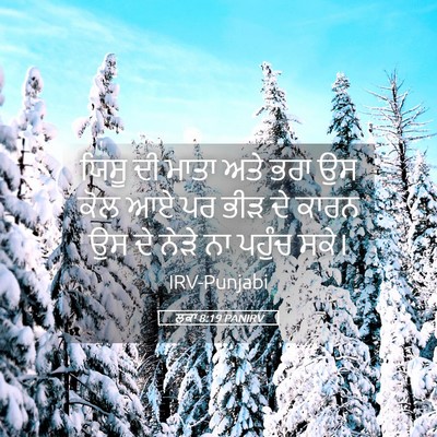 Picture 05 - ਲੂਕਾ 8:19 PANIRV - ਯਿਸੂ ਦੀ ਮਾਤਾ ਅਤੇ - Bible Verse Picture