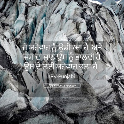 Picture 05 - ਵਿਰਲਾਪ 3:25 PANIRV - ਜੋ ਯਹੋਵਾਹ ਨੂੰ - Bible Verse Picture