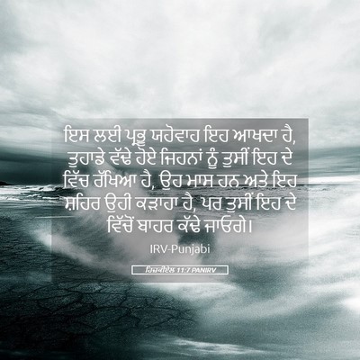 Picture 05 - ਹਿਜ਼ਕੀਏਲ 11:7 PANIRV - ਇਸ ਲਈ ਪ੍ਰਭੂ ਯਹੋਵਾਹ - Bible Verse Picture