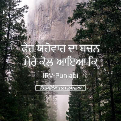 Picture 05 - ਹਿਜ਼ਕੀਏਲ 16:1 PANIRV - ਫੇਰ ਯਹੋਵਾਹ ਦਾ ਬਚਨ - Bible Verse Picture