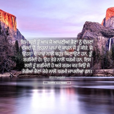 Picture 05 - ਹਿਜ਼ਕੀਏਲ 16:52 PANIRV - ਇਸ ਲਈ ਤੂੰ ਆਪ ਜੋ - Bible Verse Picture