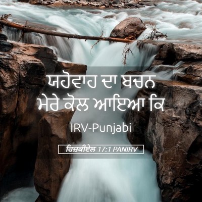 Picture 05 - ਹਿਜ਼ਕੀਏਲ 17:1 PANIRV - ਯਹੋਵਾਹ ਦਾ ਬਚਨ ਮੇਰੇ - Bible Verse Picture