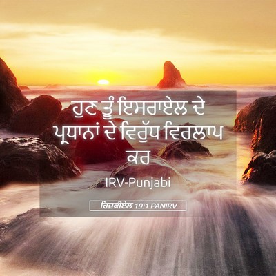 Picture 05 - ਹਿਜ਼ਕੀਏਲ 19:1 PANIRV - ਹੁਣ ਤੂੰ ਇਸਰਾਏਲ ਦੇ - Bible Verse Picture