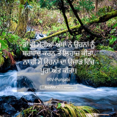 Picture 05 - ਹਿਜ਼ਕੀਏਲ 20:17 PANIRV - ਤਾਂ ਵੀ ਮੇਰੀਆਂ - Bible Verse Picture