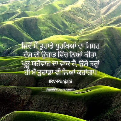 Picture 05 - ਹਿਜ਼ਕੀਏਲ 20:36 PANIRV - ਜਿਵੇਂ ਮੈਂ ਤੁਹਾਡੇ - Bible Verse Picture
