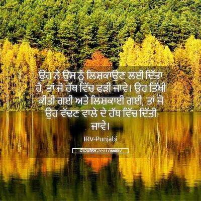Picture 05 - ਹਿਜ਼ਕੀਏਲ 21:11 PANIRV - ਉਹ ਨੇ ਉਸ ਨੂੰ - Bible Verse Picture