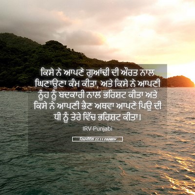 Picture 05 - ਹਿਜ਼ਕੀਏਲ 22:11 PANIRV - ਕਿਸੇ ਨੇ ਆਪਣੇ - Bible Verse Picture