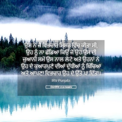 Picture 05 - ਹਿਜ਼ਕੀਏਲ 23:8 PANIRV - ਉਸ ਨੇ ਜੋ ਵਿਭਚਾਰ - Bible Verse Picture